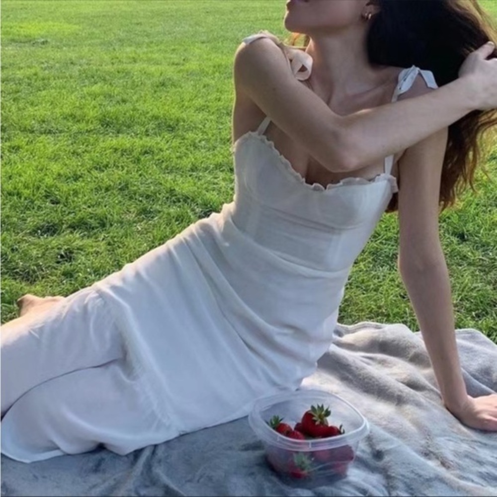 Reformation Nikita Dress Ivory